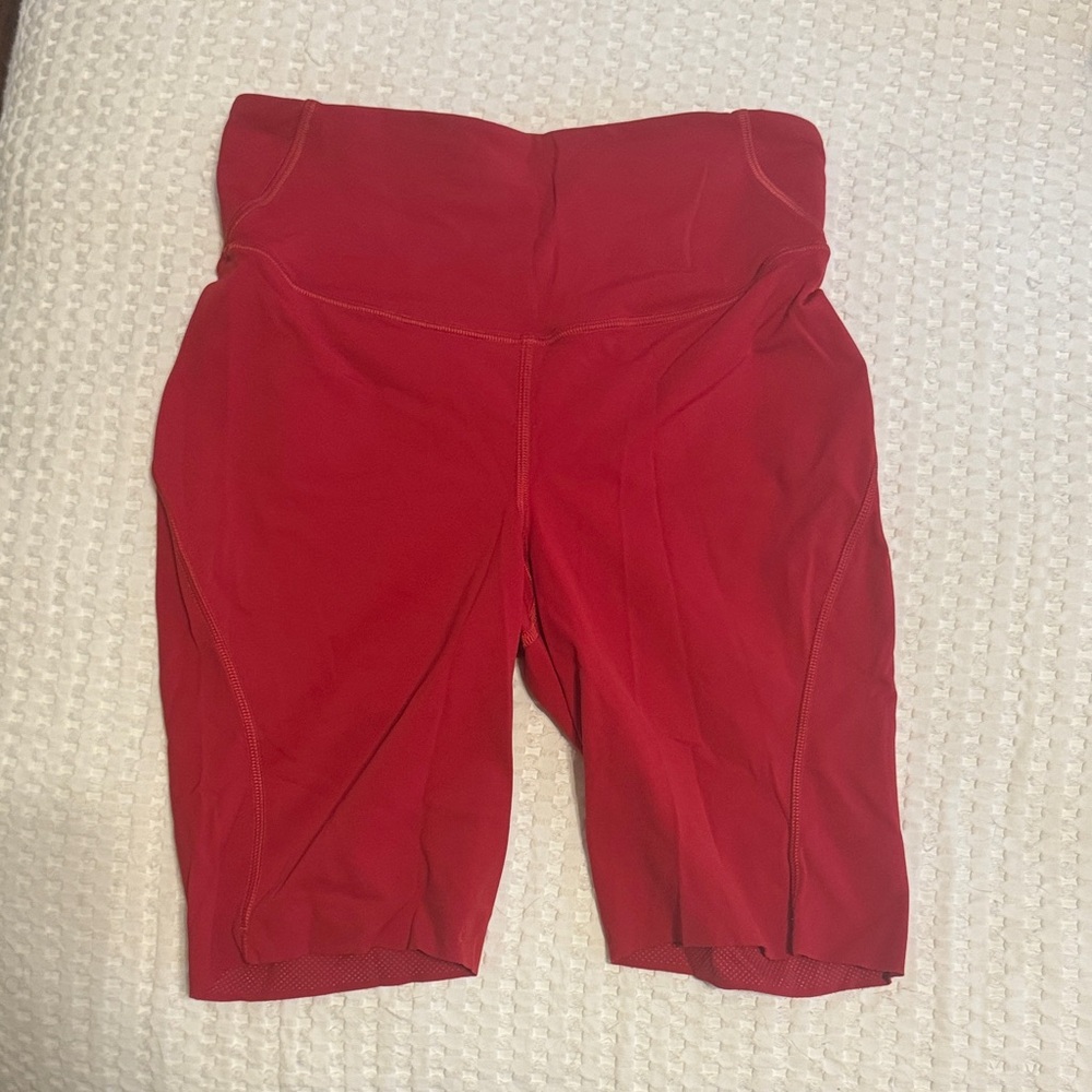 lululemon athletica Red Bike Shorts